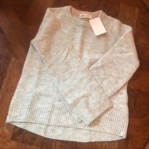 Pale grey girls H&M sweater